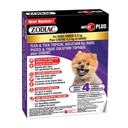 [10093498] ZODIAC DOG INFESTOP PLUS UNDER 4.5KG