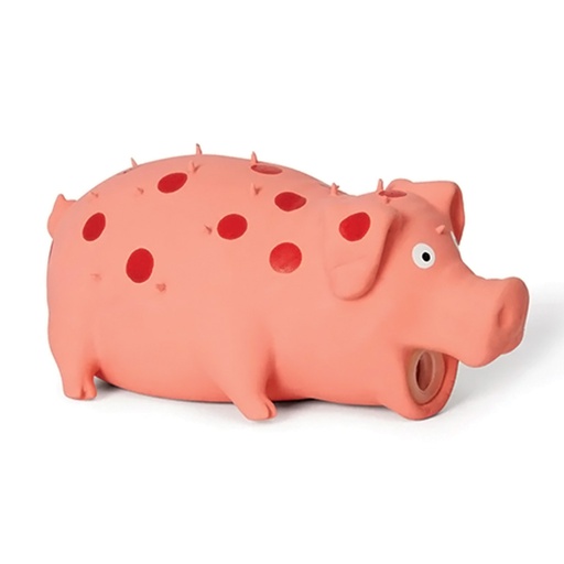 [10093620] BUD'Z LATEX SQUEAKER SPOTTED PIG PINK