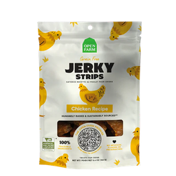 [10094140] OPEN FARM DOG GF JERKY STRIPS CHICKEN 5.6OZ