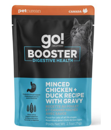 [10095200] DMB - GO CAT BOOSTER DIGESTIVE HEALTH MINCED CHICKEN &amp; DUCK W/GRAVY