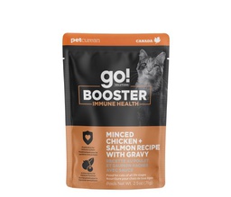 [10095202] DMB - GO CAT BOOSTER IMMUNE HEALTH MINCED CHICKEN &amp; SALMON W/GRAVY