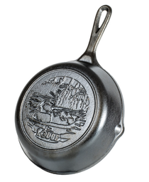 [10101576] LODGE WILDLIFE DUCK CAST IRON SKILLET 8&quot; BLACK