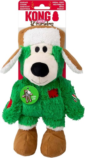 [10113104] KONG DOG HOLIDAY WILD KNOTS BEAR ASST SM/MED XMAS 2025