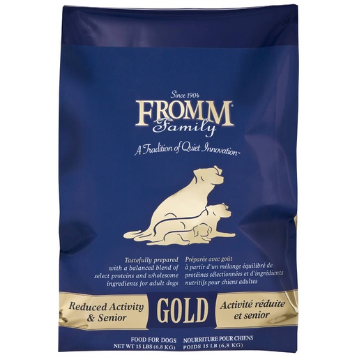 [10002548] FROMM DOG GOLD REDUCED ACTIVITY & SENIOR 6.8KG (NAVY)