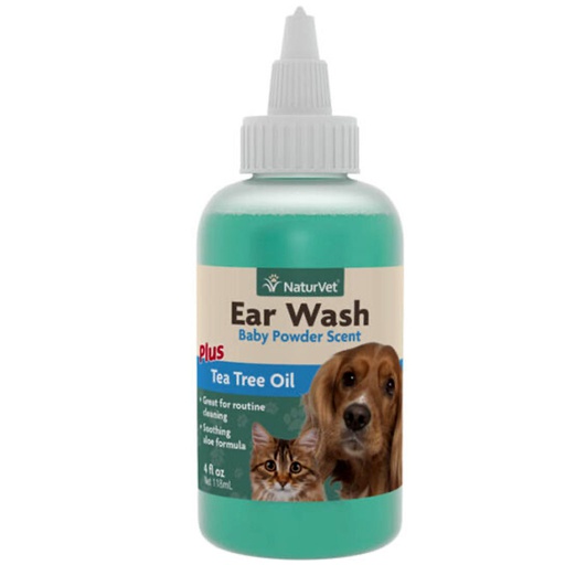 [10013718] NATURVET EAR WASH W TEATREE 118ML (4OZ)
