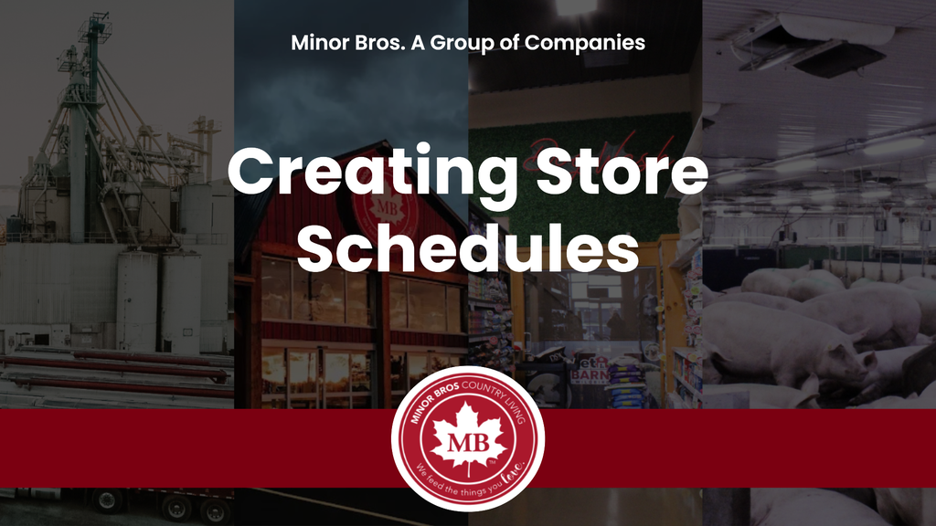 2026 MBCL Creating Store Schedules