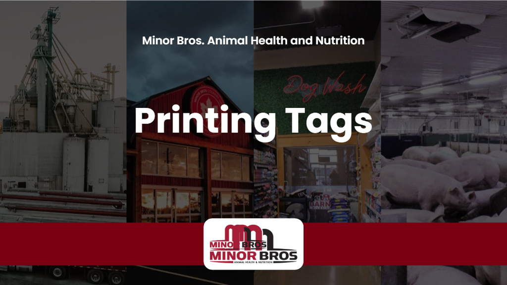 2026 Printing Tags