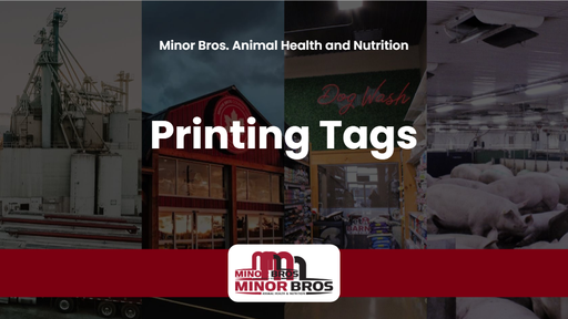 2026 Printing Tags