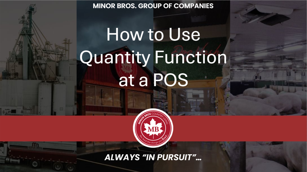 2026 How to Use Quantity Function at POS
