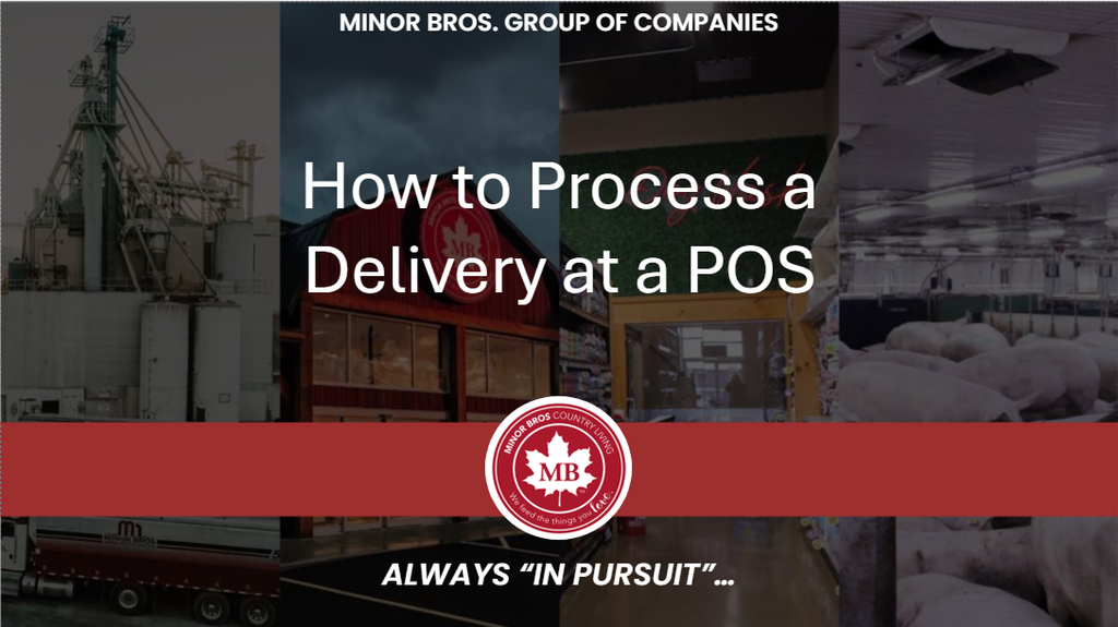 2026 How to Process a Delivery at POS