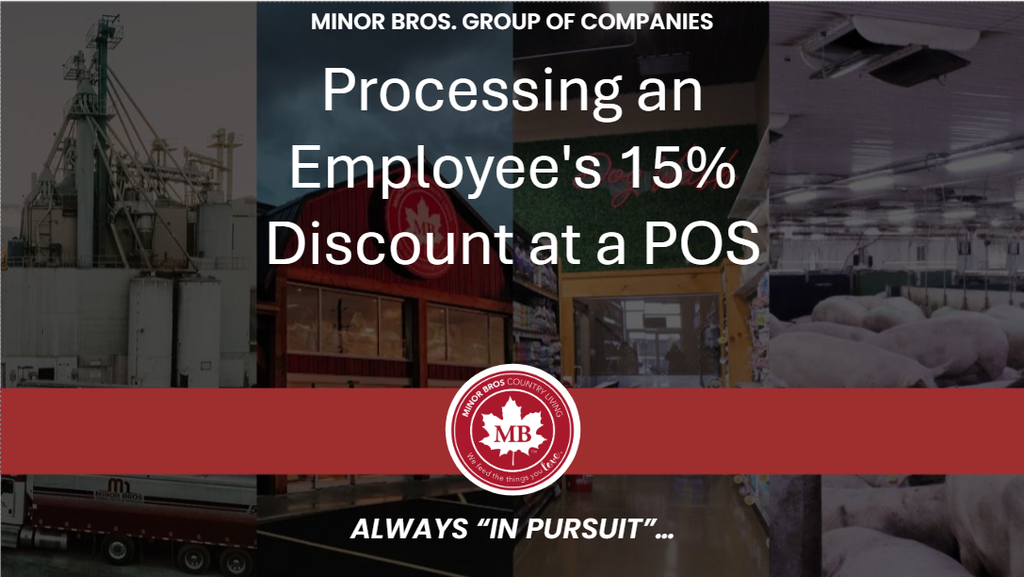 2026 Processing Employee 15% Discount at a POS